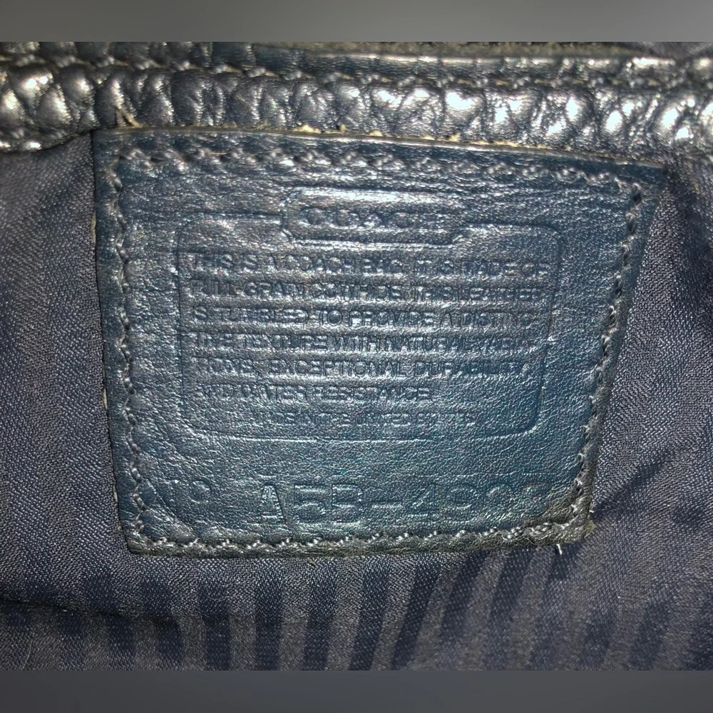 Coach Vintage Navy Blue Pebble Leather #4903 Sonoma Flap Crossbody Handbag - Picture 15 of 15